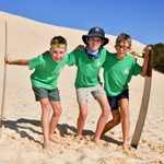 EcoMarines Ambassadors at Tangalooma Island Resort - Sand Tobogganing